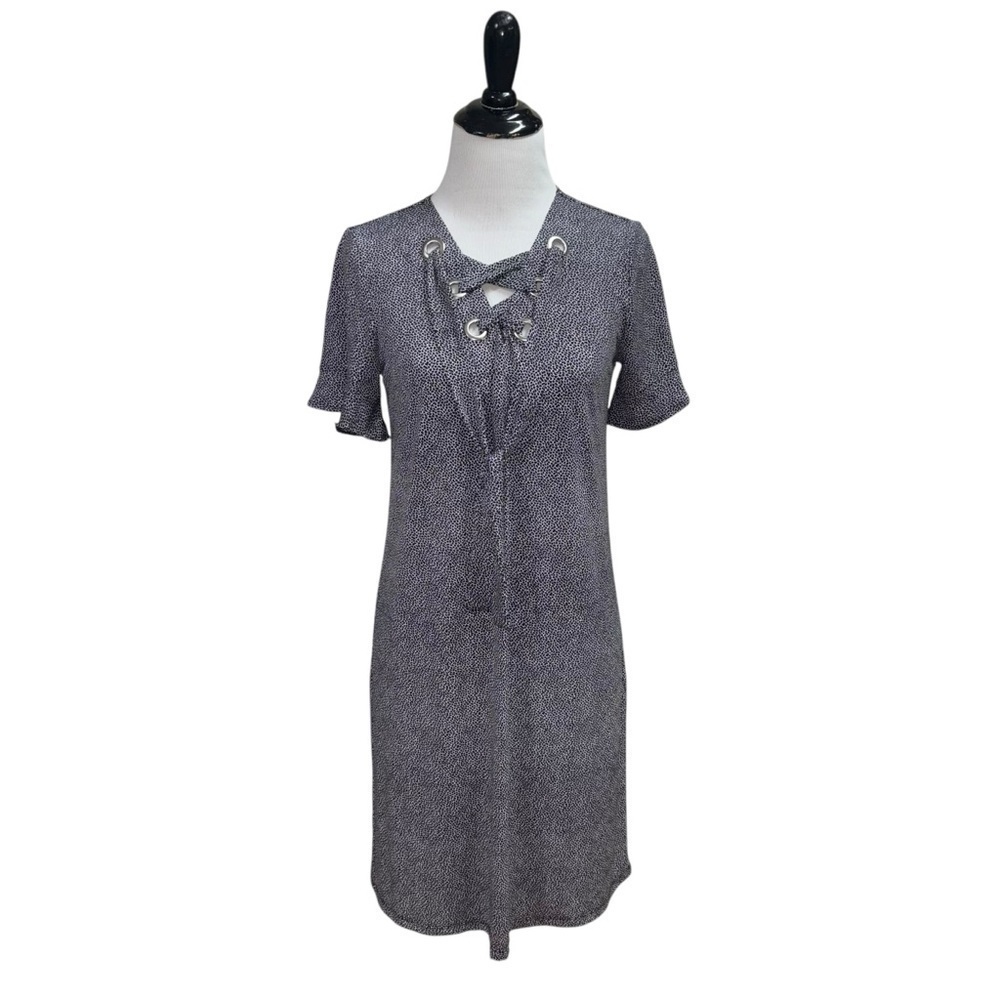 MICHAEL Michael Kors Women's Size XS Sheath Dress NWT Short Sleeves Lace up
